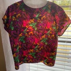 Impressions of California Floral Blouse